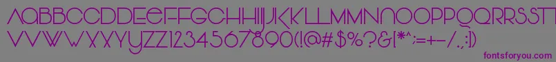 Vonique64 Font – Purple Fonts on Gray Background