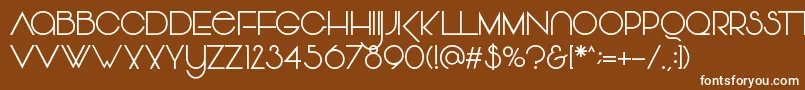 Шрифт Vonique64 – белые шрифты на коричневом фоне