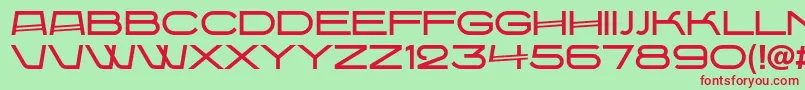 Babaevc Font – Red Fonts on Green Background