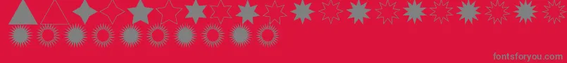 EstrellasTfb Font – Gray Fonts on Red Background