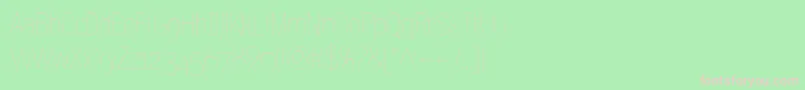 Gram Font – Pink Fonts on Green Background