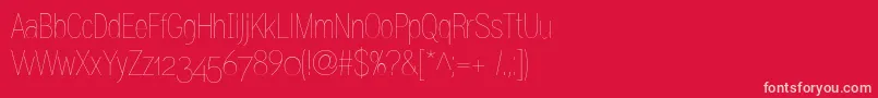 Gram Font – Pink Fonts on Red Background