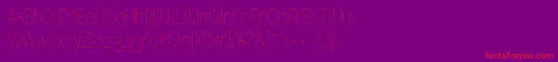 Gram Font – Red Fonts on Purple Background