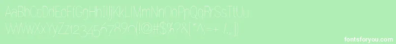 フォントGram – 緑の背景に白い文字
