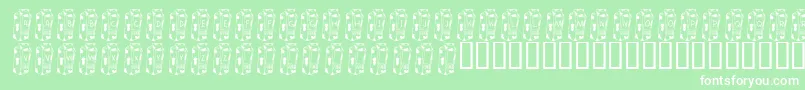 KrCowJuice Font – White Fonts on Green Background