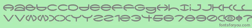 CTya Font – Gray Fonts on Green Background