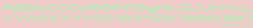 CTya Font – Green Fonts on Pink Background