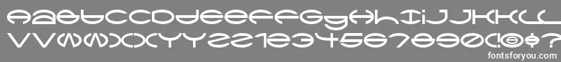 フォントCTya – 灰色の背景に白い文字