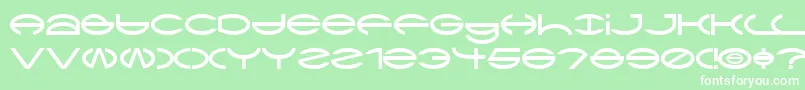 CTya Font – White Fonts on Green Background