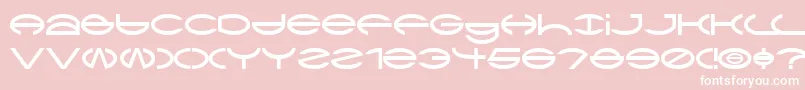 CTya Font – White Fonts on Pink Background