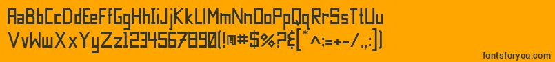 JiLilliwaup Font – Black Fonts on Orange Background