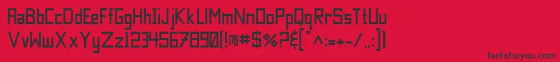 JiLilliwaup Font – Black Fonts on Red Background