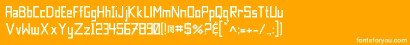 JiLilliwaup Font – White Fonts on Orange Background