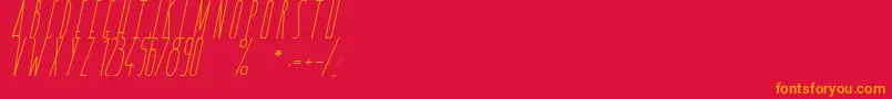 LoveBringsFreedom Font – Orange Fonts on Red Background