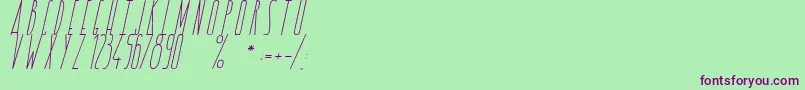 LoveBringsFreedom Font – Purple Fonts on Green Background