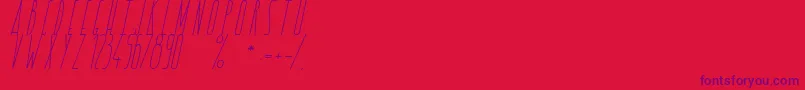 LoveBringsFreedom Font – Purple Fonts on Red Background