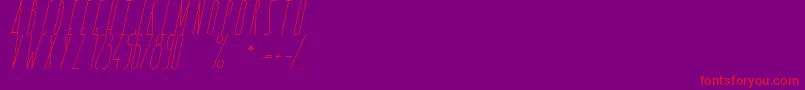 LoveBringsFreedom Font – Red Fonts on Purple Background