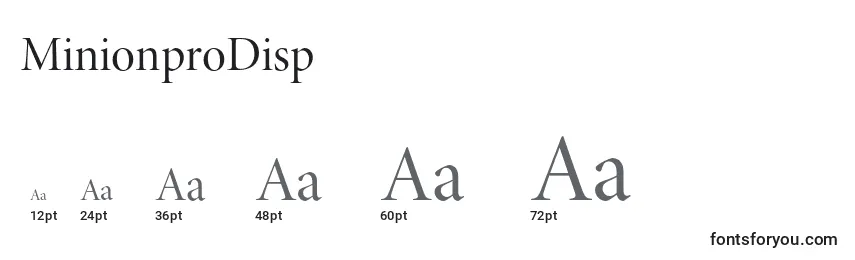 MinionproDisp Font Sizes