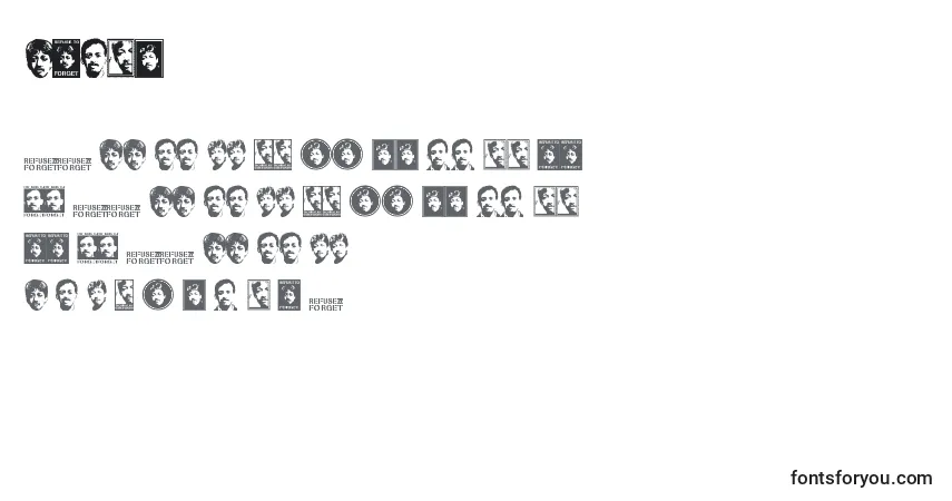 A fonte Munir – alfabeto, números, caracteres especiais