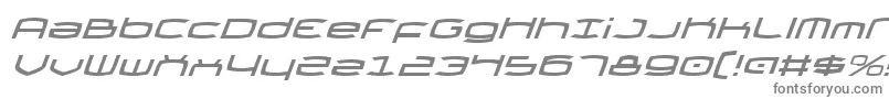 フォントThunderv2i – 白い背景に灰色の文字