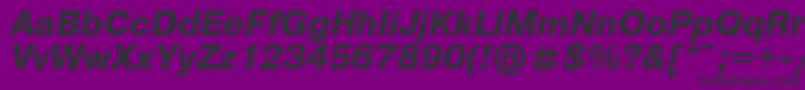 Pragmatica ffy Font – Black Fonts on Purple Background