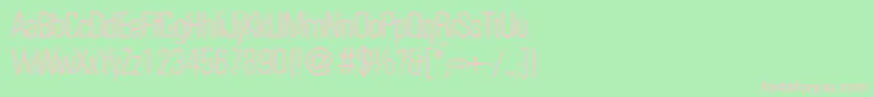 UniversalcldbNormal Font – Pink Fonts on Green Background