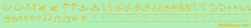En savoir plus sur la police MageScript Police MageScript – polices orange sur fond vert