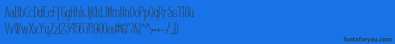 Editors Font – Black Fonts on Blue Background