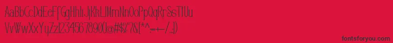 フォントEditors – 赤い背景に黒い文字