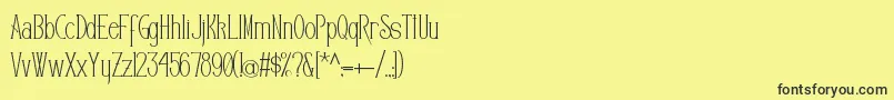 Editors Font – Black Fonts on Yellow Background