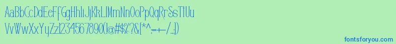 Editors Font – Blue Fonts on Green Background
