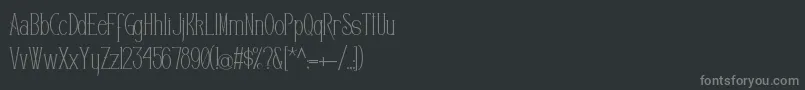 Czcionka Editors – szare czcionki na czarnym tle