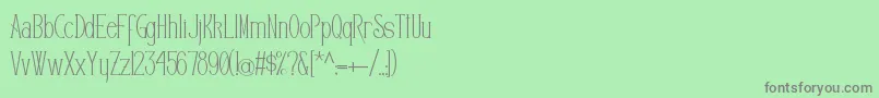 Editors-Schriftart – Graue Schriften auf grünem Hintergrund