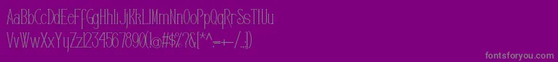 Police Editors – polices grises sur fond violet