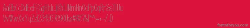 Editors Font – Gray Fonts on Red Background