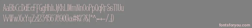 Editors Font – Pink Fonts on Gray Background