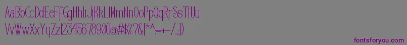 Editors Font – Purple Fonts on Gray Background