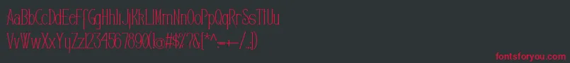 Editors Font – Red Fonts on Black Background