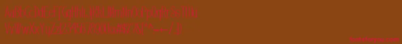 Editors Font – Red Fonts on Brown Background