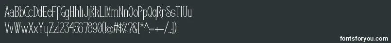 Czcionka Editors – białe czcionki na czarnym tle