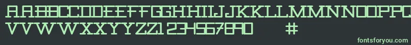 Шрифт CanaveralCanaveral – зелёные шрифты на чёрном фоне