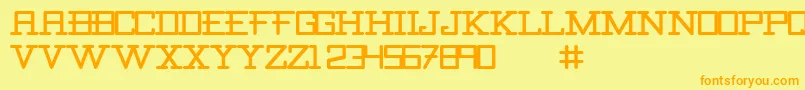 CanaveralCanaveral Font – Orange Fonts on Yellow Background
