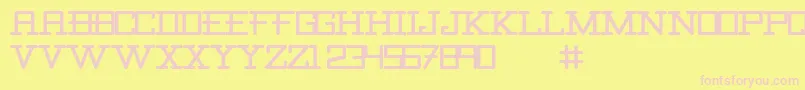 Fonte CanaveralCanaveral – fontes rosa em um fundo amarelo