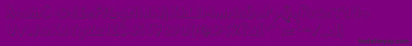 Albusshadow Font – Black Fonts on Purple Background