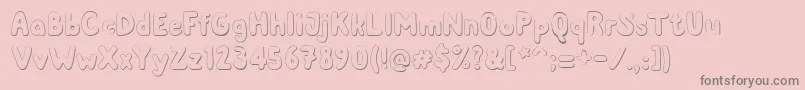Albusshadow-Schriftart – Graue Schriften auf rosa Hintergrund