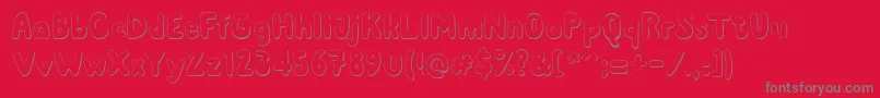 Шрифт Albusshadow – серые шрифты на красном фоне