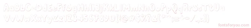 Albusshadow Font – Pink Fonts on White Background