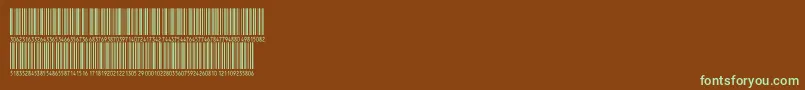 V300005 Font – Green Fonts on Brown Background