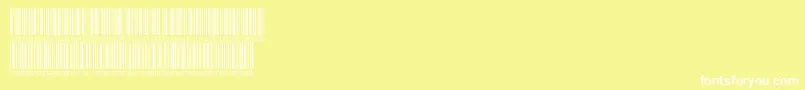 V300005 Font – White Fonts on Yellow Background