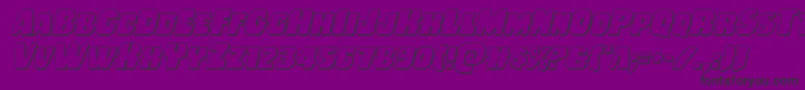 Rubberboy3Dital Font – Black Fonts on Purple Background